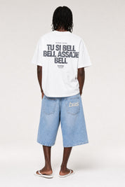 T-Shirt "VIRAL EDIT" TU SI BELL BELL White/Glitter