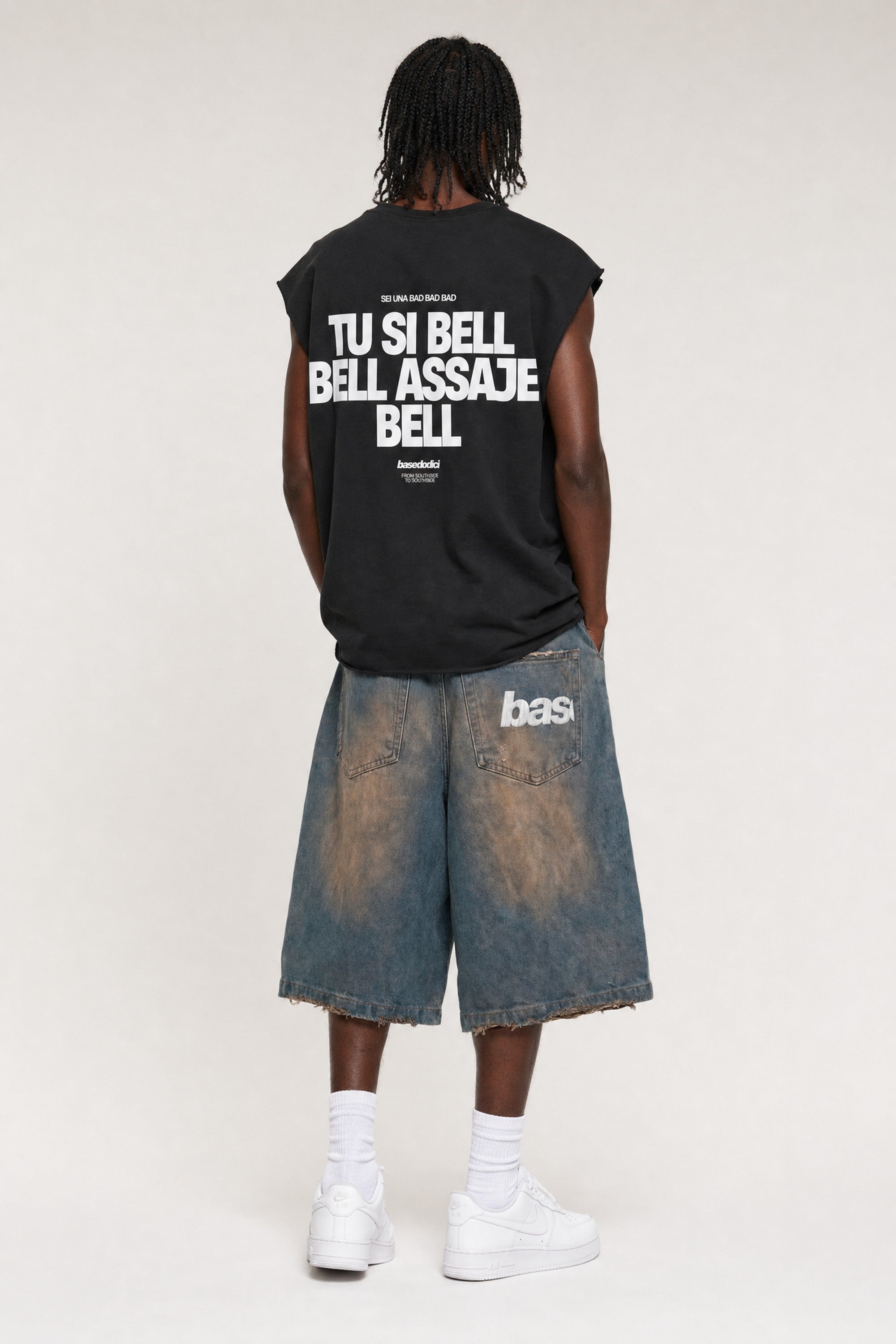Tank "VIRAL EDIT" TU SI BELL BELL Black/White
