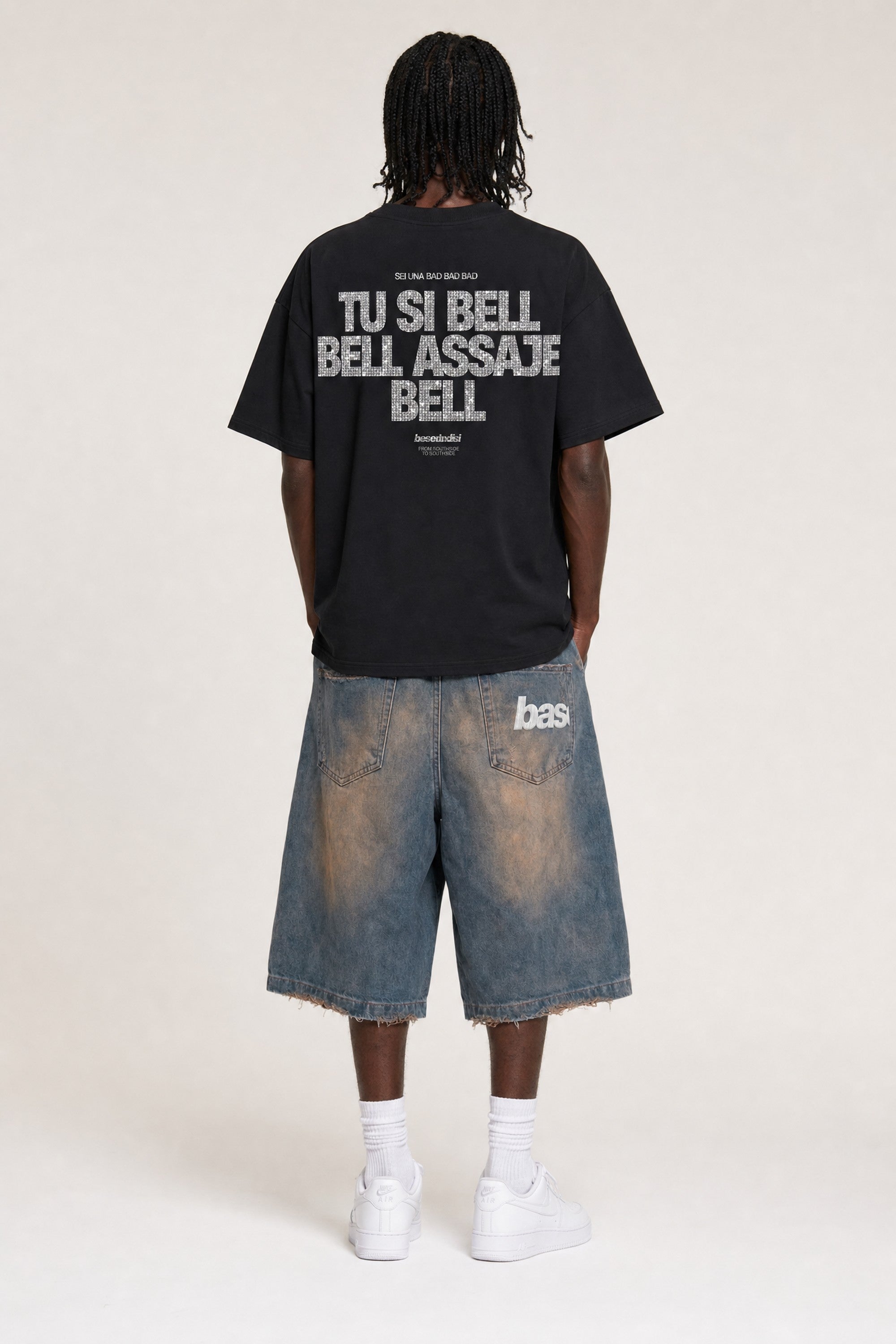 T-Shirt "VIRAL EDIT" TU SI BELL BELL Black/Glitter