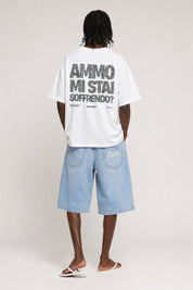 T-Shirt "AMMO" MiStaiSoffrendo White/Glitter