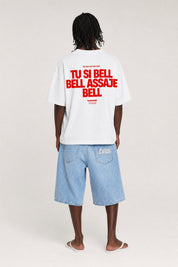 T-Shirt "VIRAL EDIT" TU SI BELL BELL White/Red