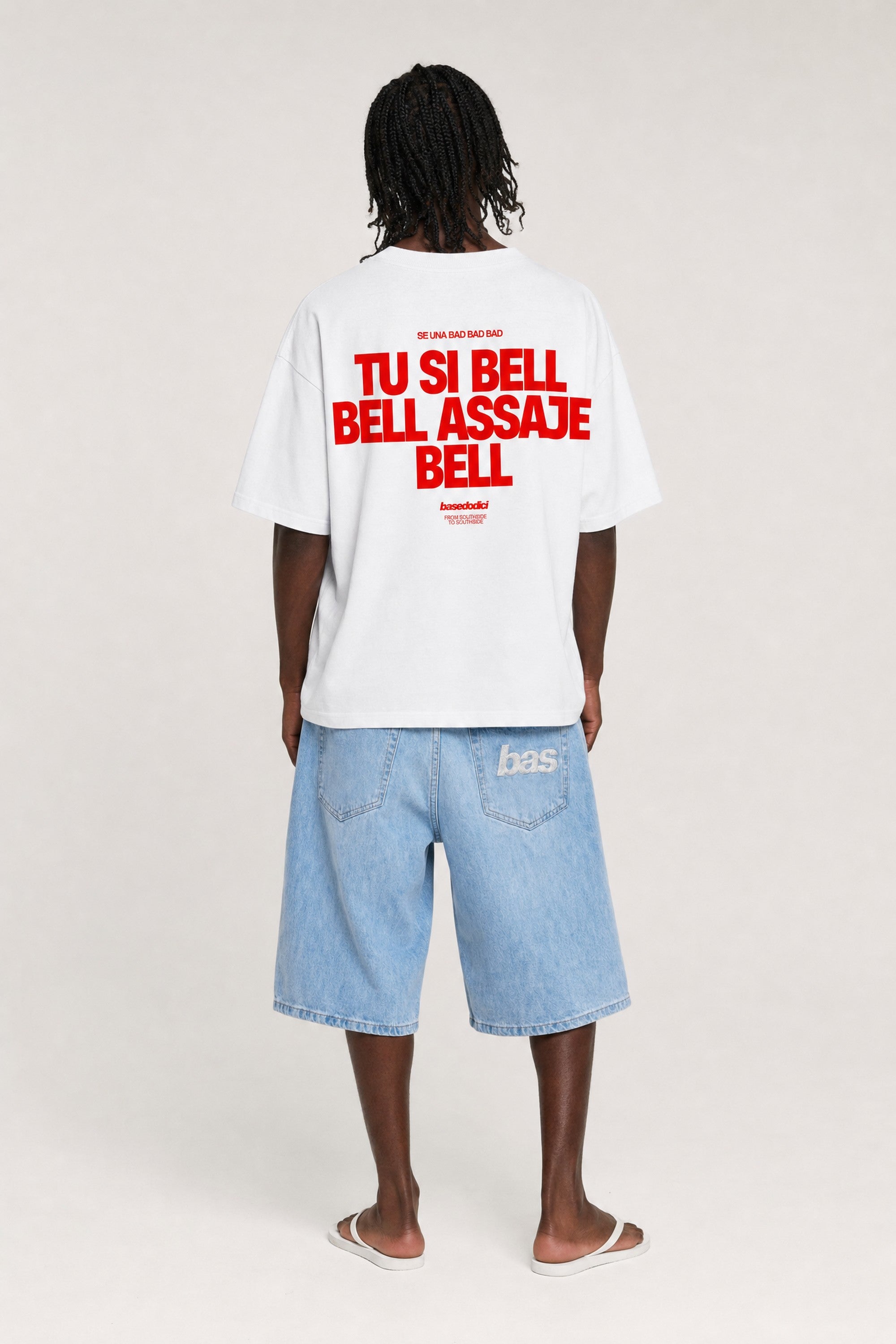 T-Shirt "VIRAL EDIT" TU SI BELL BELL White/Red