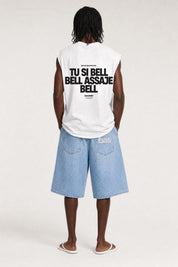 Tank "VIRAL EDIT" TU SI BELL BELL White/Black