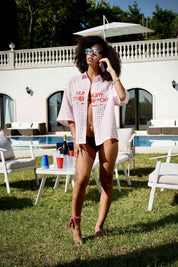 Shirt "SUMMER CLUB" Hungry Checked/Rose