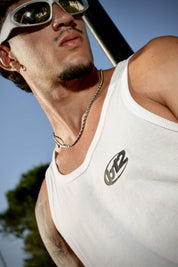 Tank "SUMMER CLUB" Logo White/Black