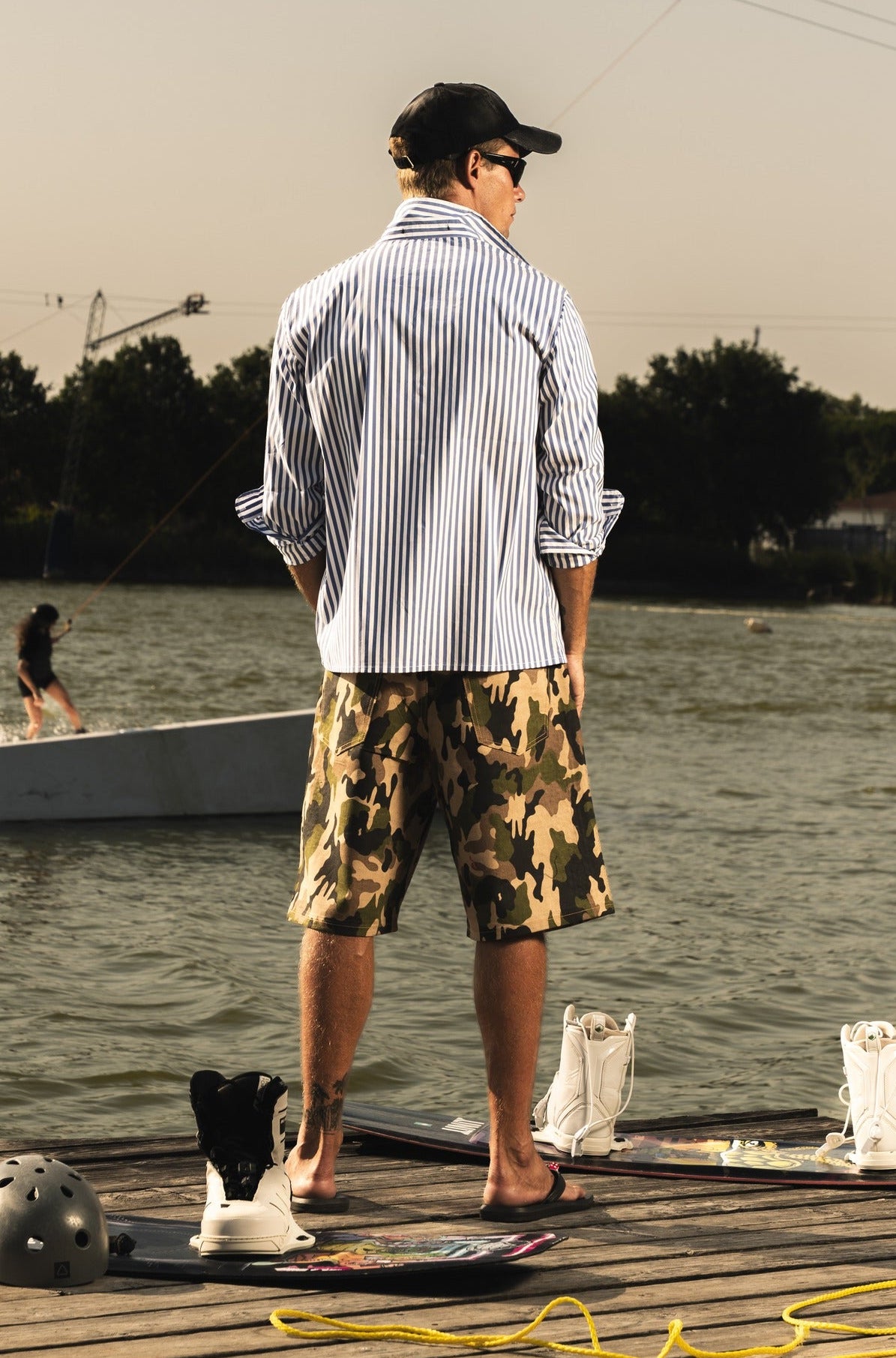 Shirt "RIVIERA" OnlyThing Stripe/Blue
