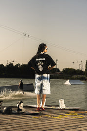 T-shirt "RIVIERA" Paper Black