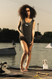 Tank Mesh "RIVIERA" Logo Black