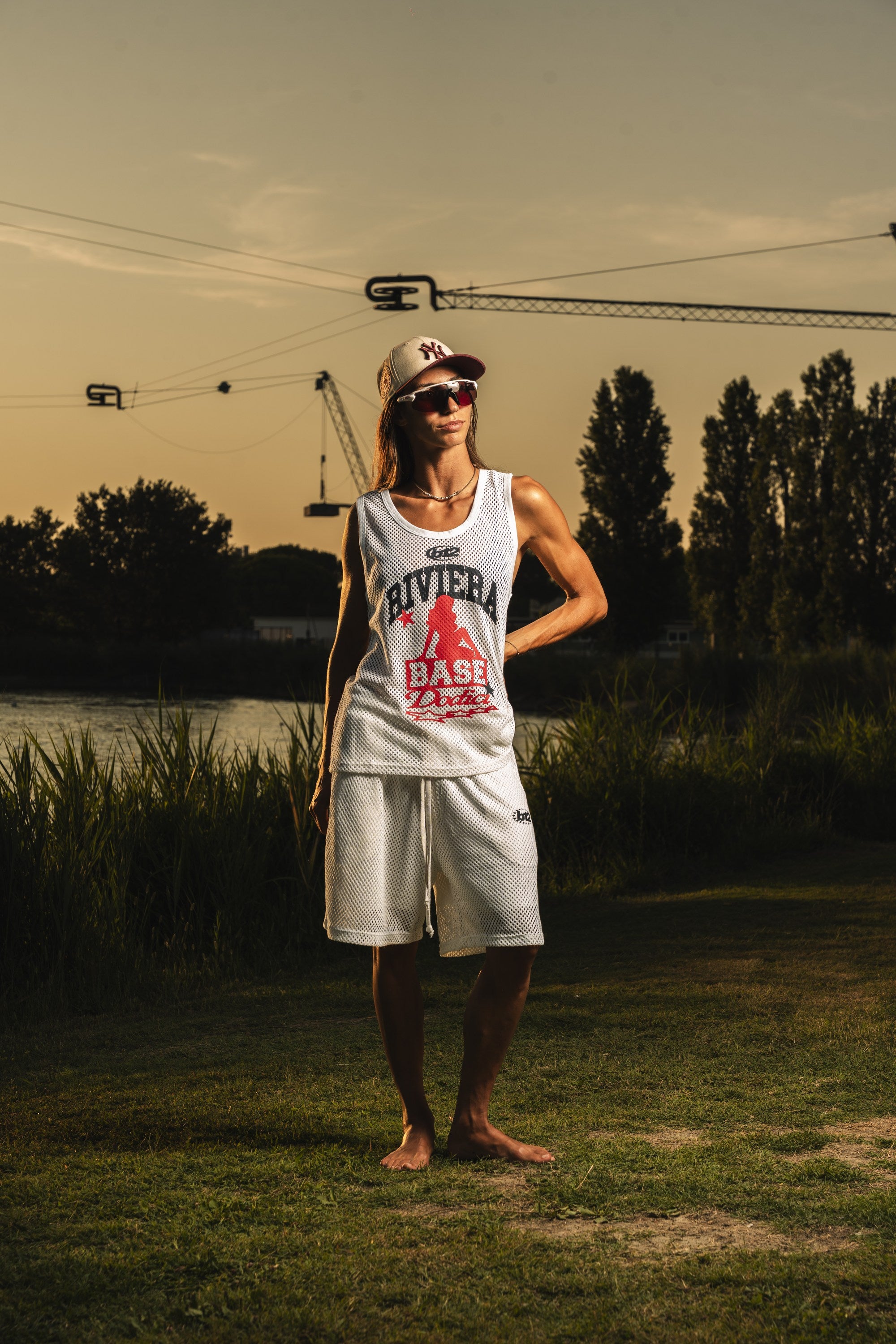 Tank Mesh "RIVIERA" Base White