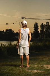Tank Mesh "RIVIERA" Base White