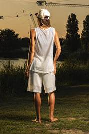 Tank Mesh "RIVIERA" Base White