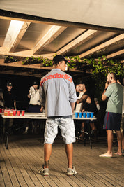 Shirt "RIVIERA" ShoulderLogo Stripe/Black