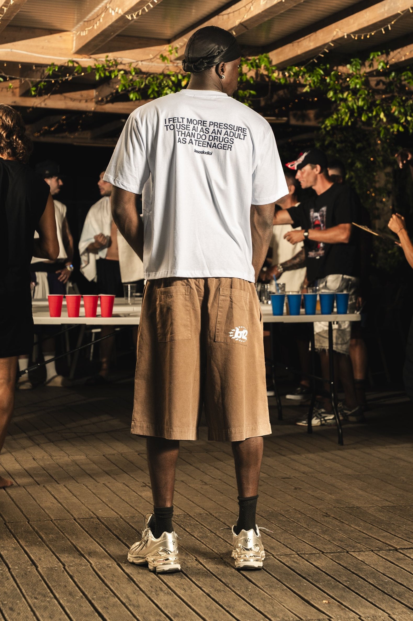 T-shirt "RIVIERA" Box Logo White