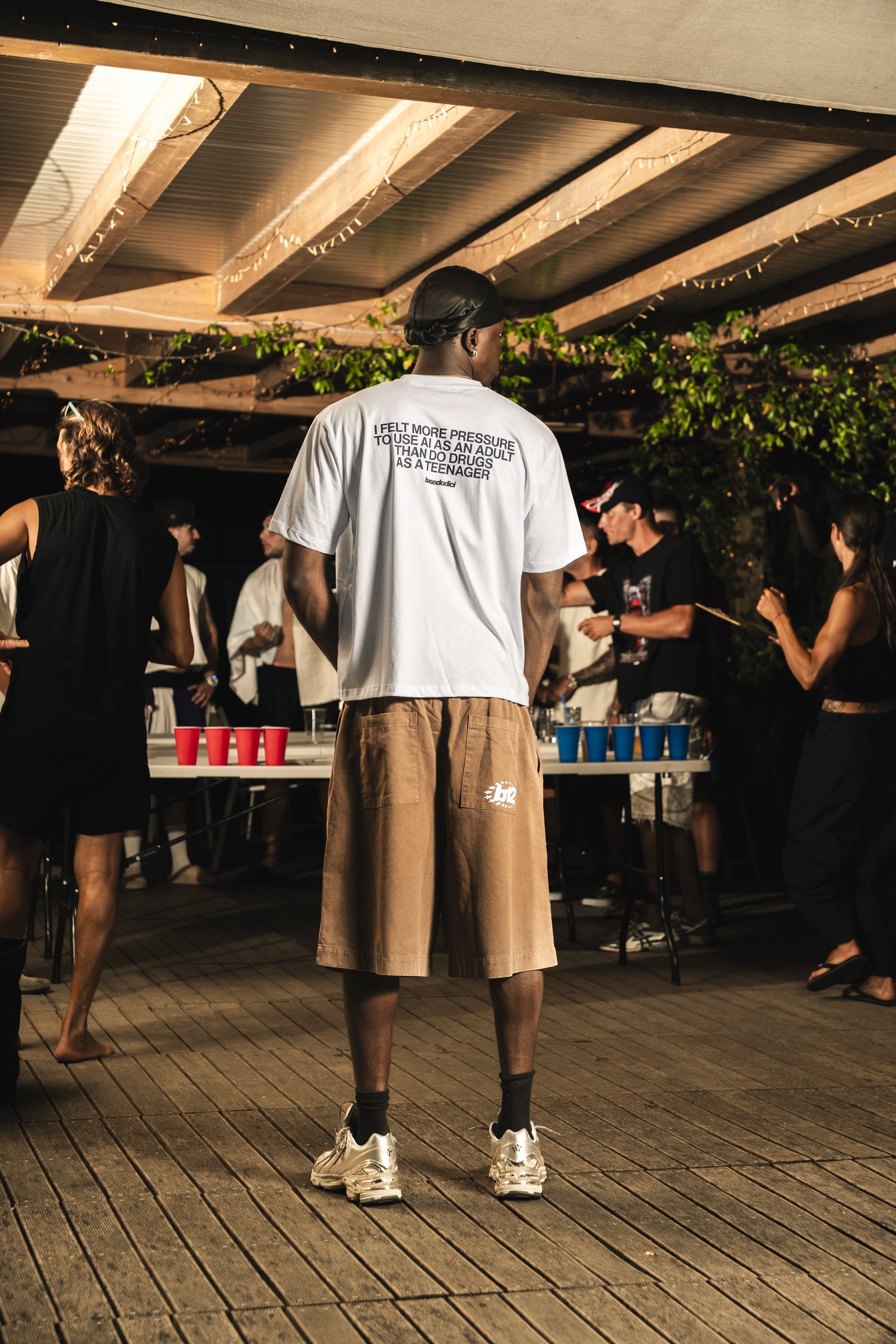 T-shirt "RIVIERA" Box Logo White