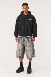 Hoodie "4PLAYERS" Back 12 Black/CamoGreen