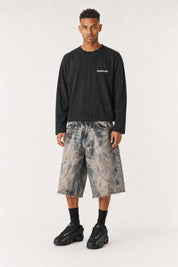 Longsleeve "4PLAYERS" BackLogo 12 Black/Glitter