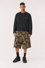 Longsleeve "4PLAYERS" BackLogo 12 Black/GlitterPink