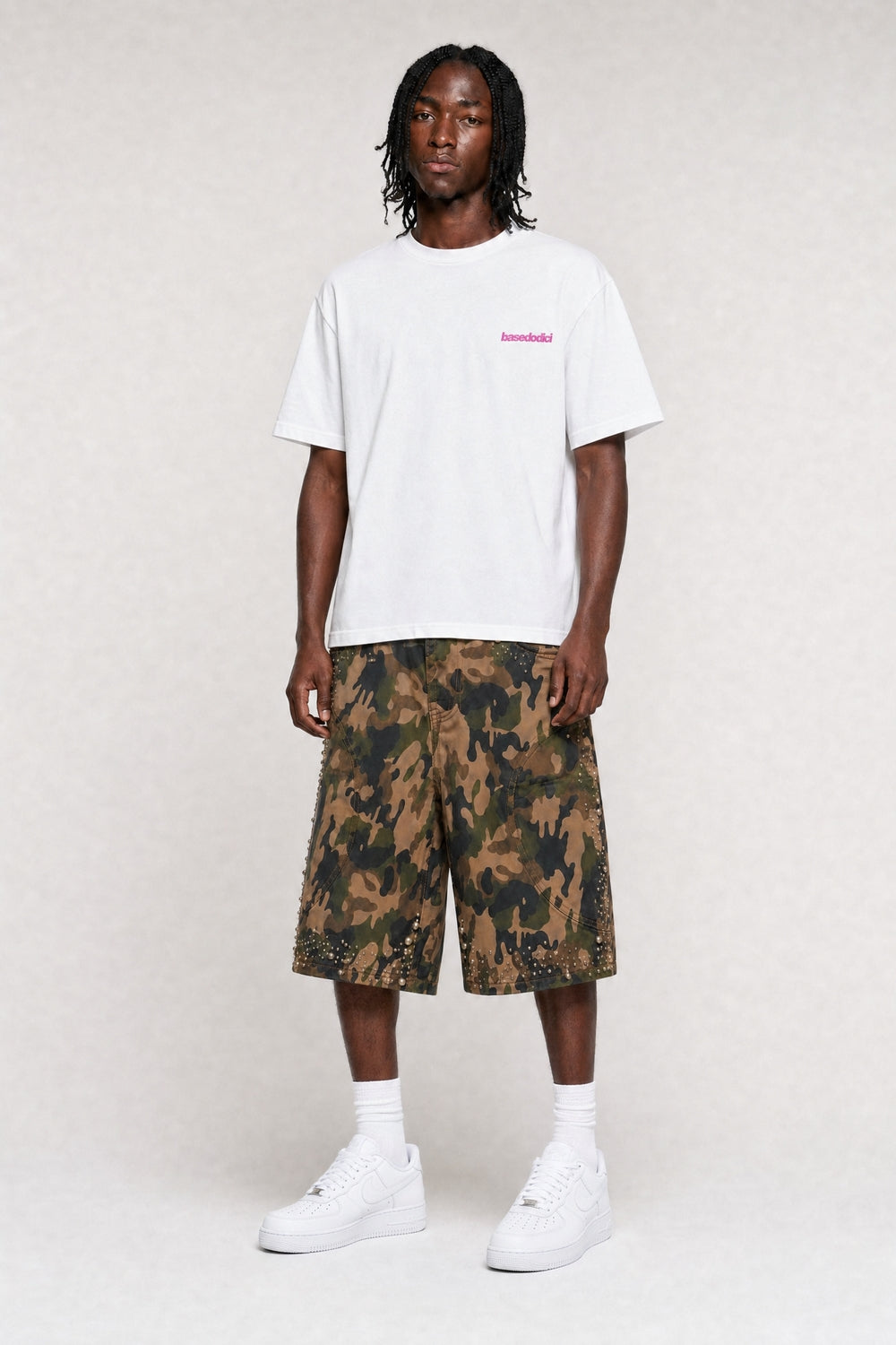 T-Shirt "4PLAYERS" BackLogo 12 White/GlitterPink