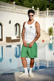 Swim Short "SUMMER CLUB" Logo Green