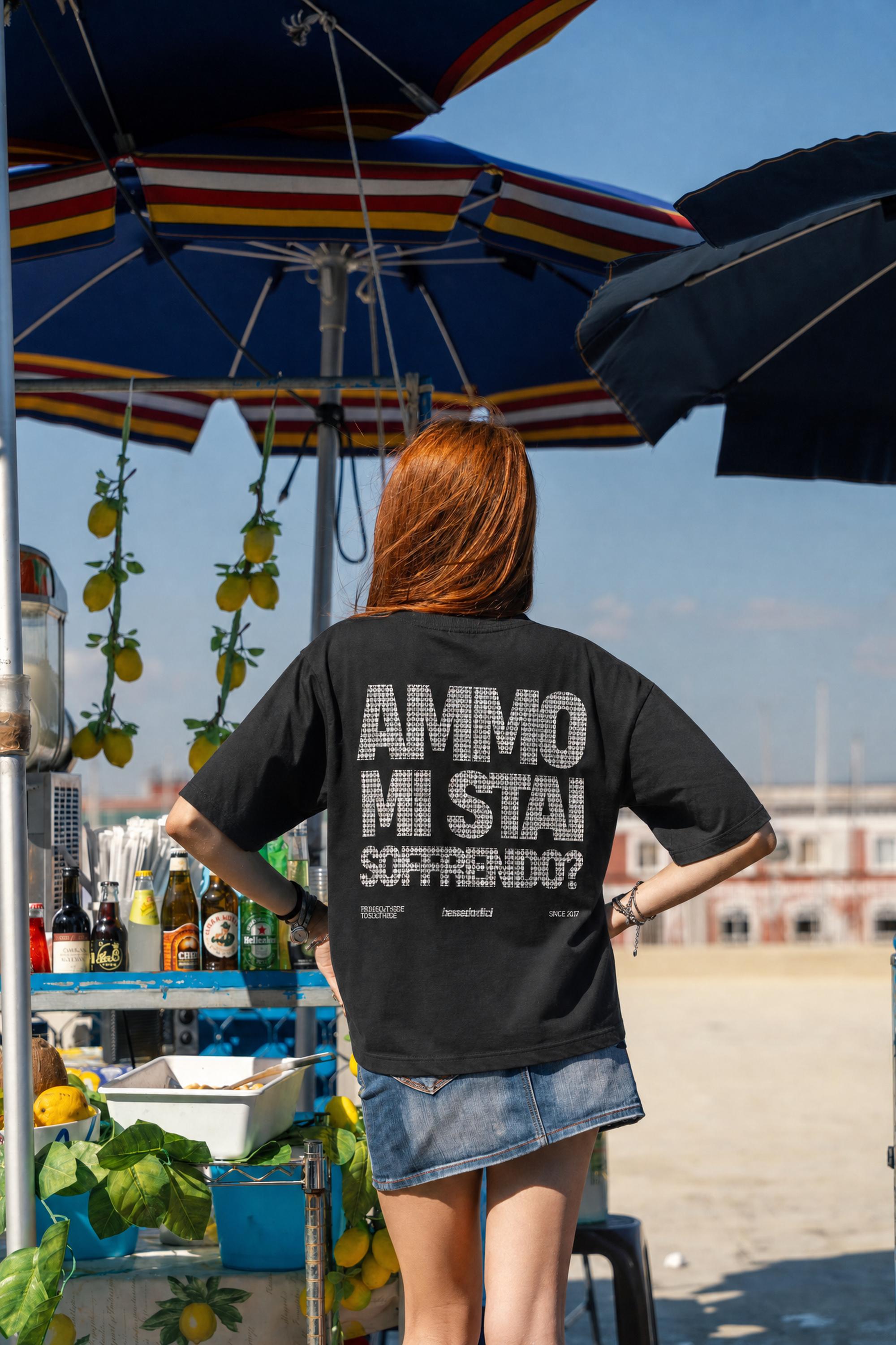 T-Shirt "AMMO COUTURE" MiStaiSoffrendo Black/Grillz