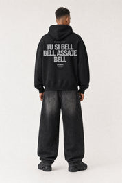 Hoodie "VIRAL EDIT" TU SI BELL BELL Black/Glitter