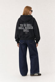 Hoodie "VIRAL EDIT" TU SI BELL BELL Black/Grillz