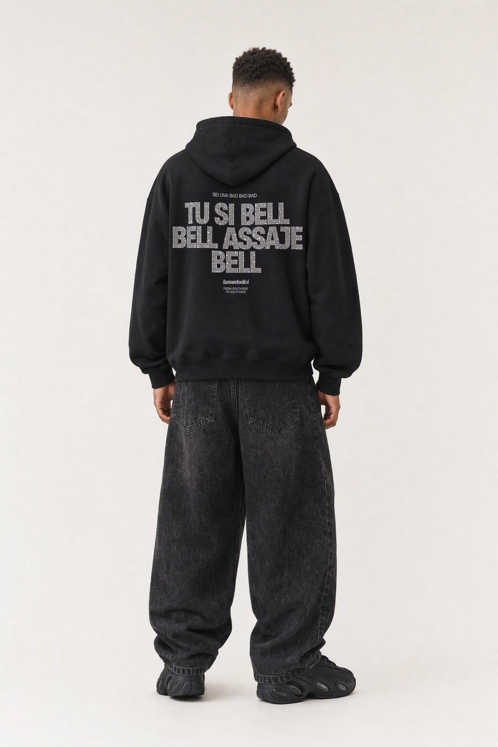 Hoodie "VIRAL EDIT" TU SI BELL BELL Black/Grillz