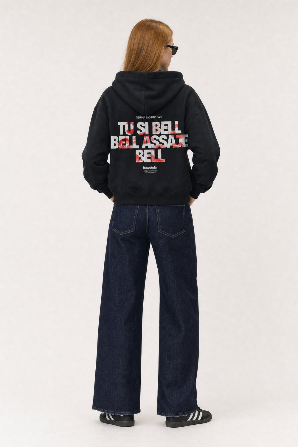 Hoodie "VIRAL EDIT" TU SI BELL BELL Black/Kiss