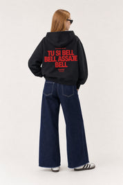 Hoodie "VIRAL EDIT" TU SI BELL BELL Black/Red