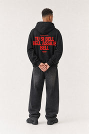 Hoodie "VIRAL EDIT" TU SI BELL BELL Black/Red