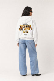 Hoodie "VIRAL EDIT" TU SI BELL BELL White/Animalier