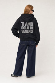Hoodie "VIRAL EDIT" TiAmoVenerdì Black/Glitter