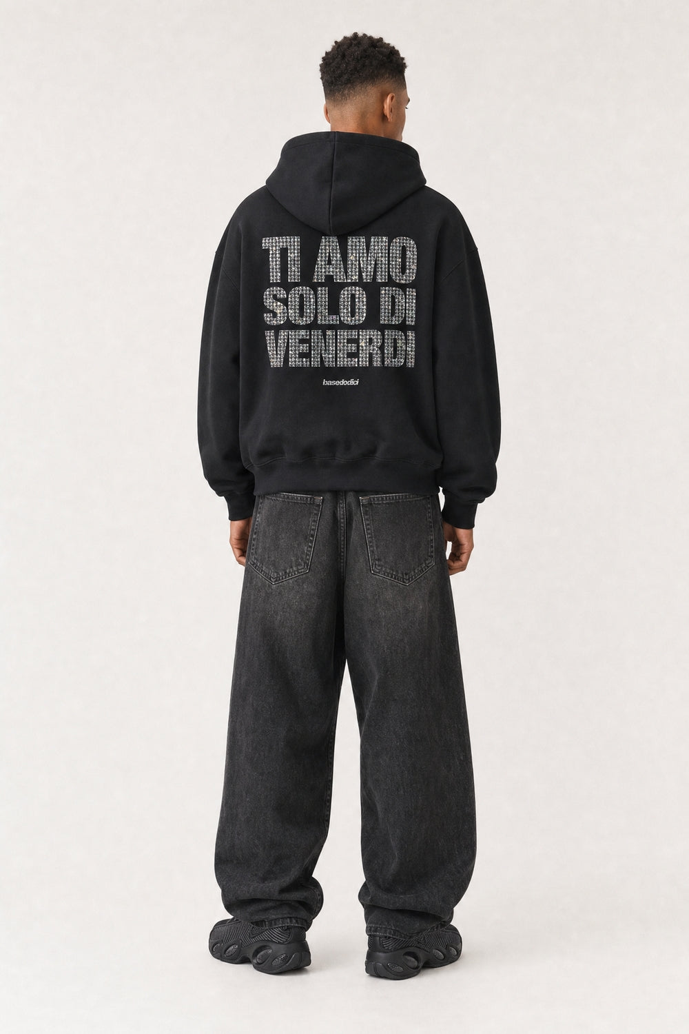 Hoodie "VIRAL EDIT" TiAmoVenerdì Black/Grillz