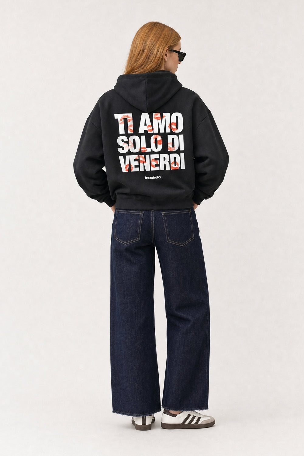 Hoodie "VIRAL EDIT" TiAmoVenerdì Black/Kiss