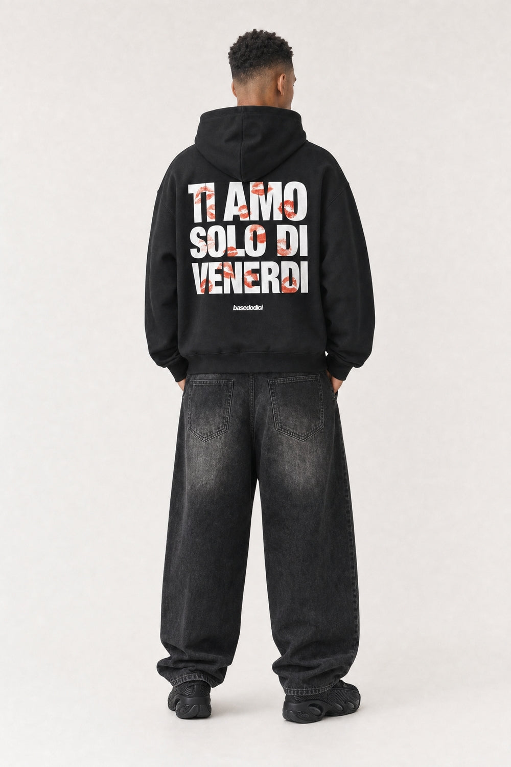 Hoodie "VIRAL EDIT" TiAmoVenerdì Black/Kiss