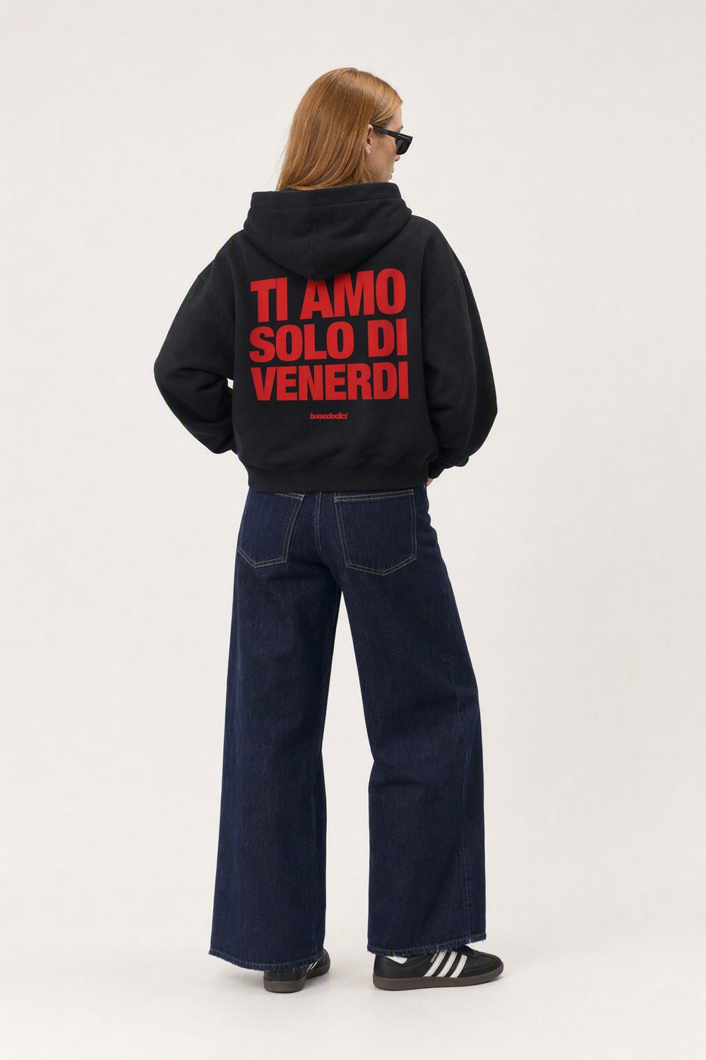 Hoodie "VIRAL EDIT" TiAmoVenerdì Black/Red