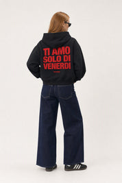 Hoodie "VIRAL EDIT" TiAmoVenerdì Black/Red
