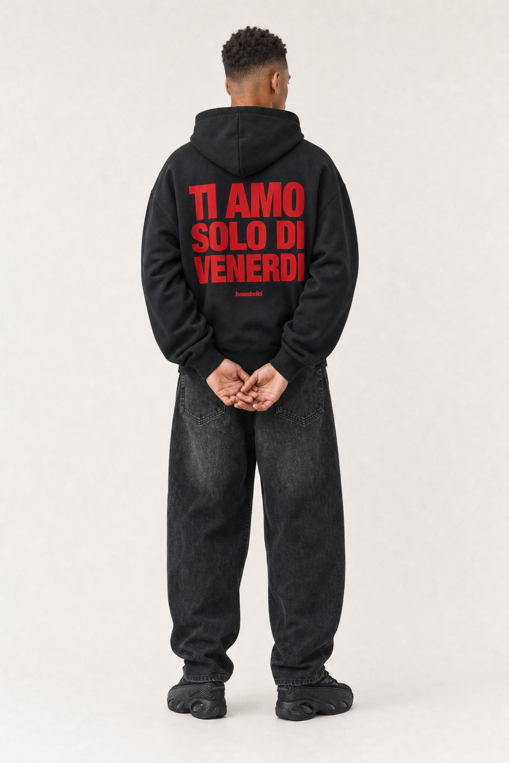 Hoodie "VIRAL EDIT" TiAmoVenerdì Black/Red