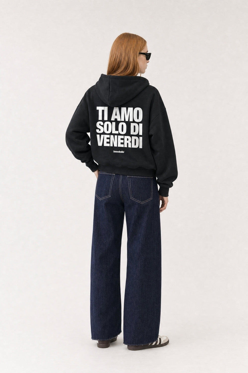 Hoodie "VIRAL EDIT" TiAmoVenerdì Black/White