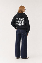 Hoodie "VIRAL EDIT" TiAmoVenerdì Black/White