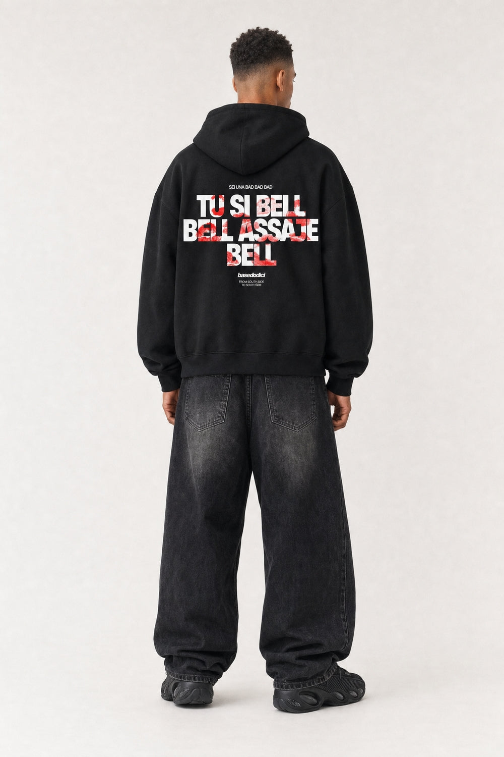 Hoodie "VIRAL EDIT" TU SI BELL BELL Black/Kiss