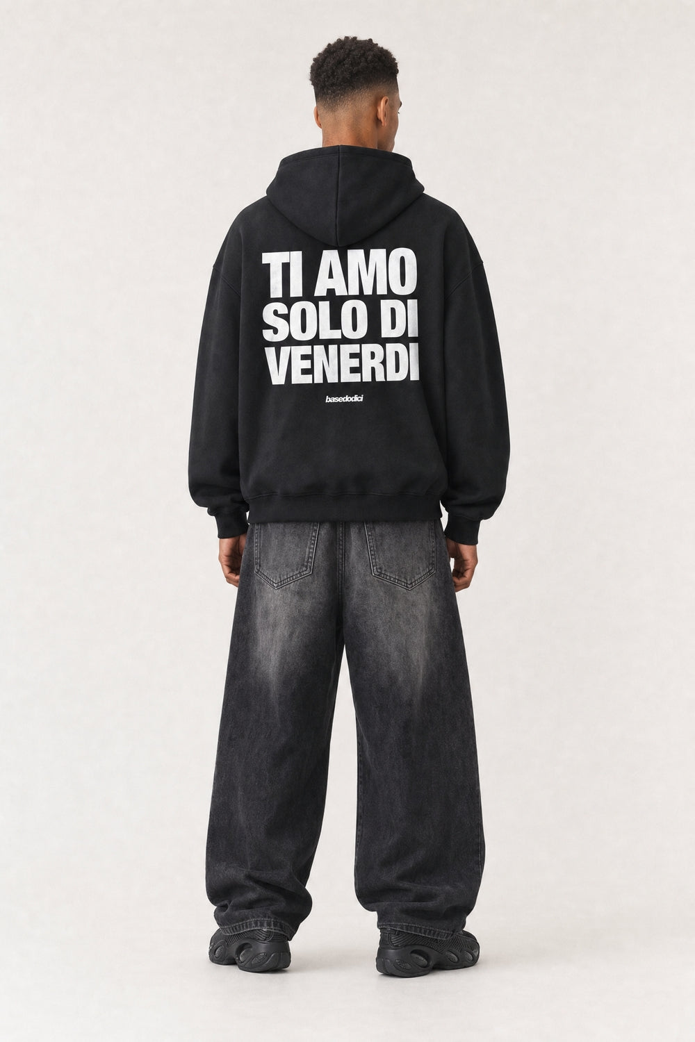 Hoodie "VIRAL EDIT" TiAmoVenerdì Black/White
