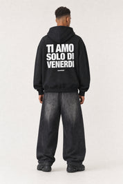 Hoodie "VIRAL EDIT" TiAmoVenerdì Black/White