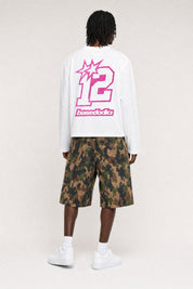 Longsleeve "4PLAYERS" BackLogo 12 White/GlitterPink