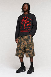 Longsleeve "4PLAYERS" FrontLogo 12 Black/RedPuffy