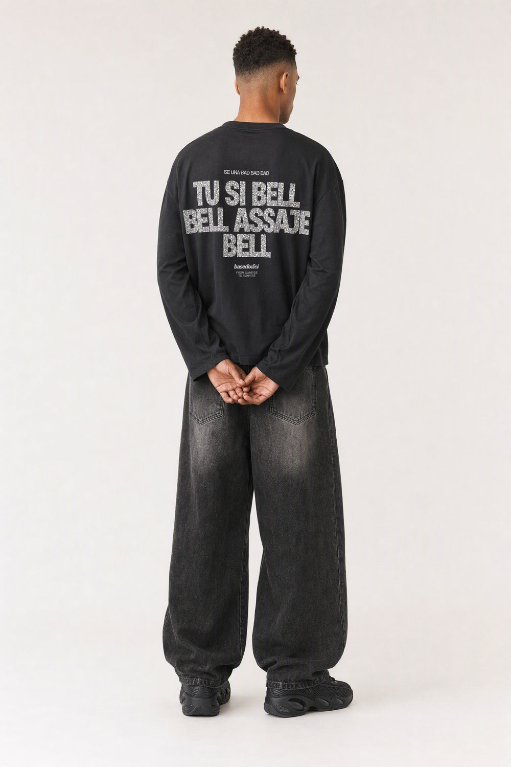 Longsleeve "VIRAL EDIT" TU SI BELL BELL Black/Glitter