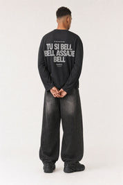 Longsleeve "VIRAL EDIT" TU SI BELL BELL Black/Glitter