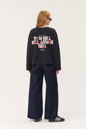 Longsleeve "VIRAL EDIT" TU SI BELL BELL Black/Kiss