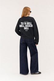 Longsleeve "VIRAL EDIT" TU SI BELL BELL Black/White