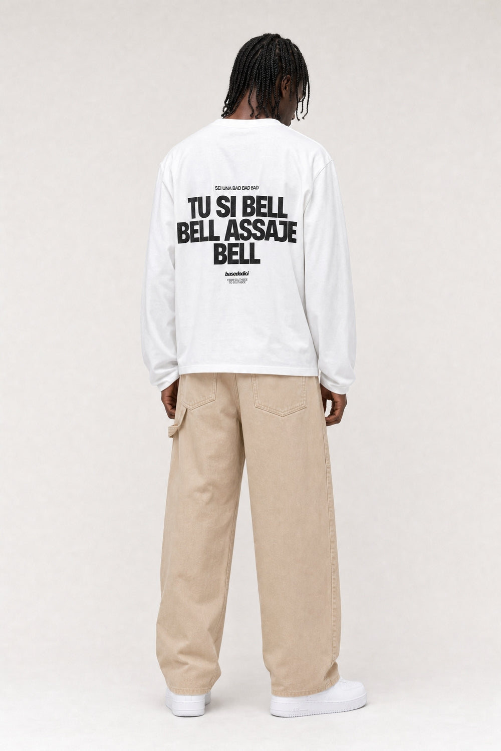 Longsleeve "VIRAL EDIT" TU SI BELL BELL White/Black